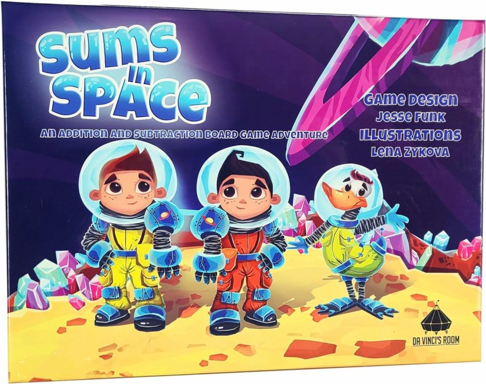 Sums In Space An Addition Subtraction Math Board Game For Kids 5-7 – First Grade Math Games  Learning Games  Educational Games  Classroom Games  |  Early Development & Activity Toys All Toys Early Development & Activity Toys