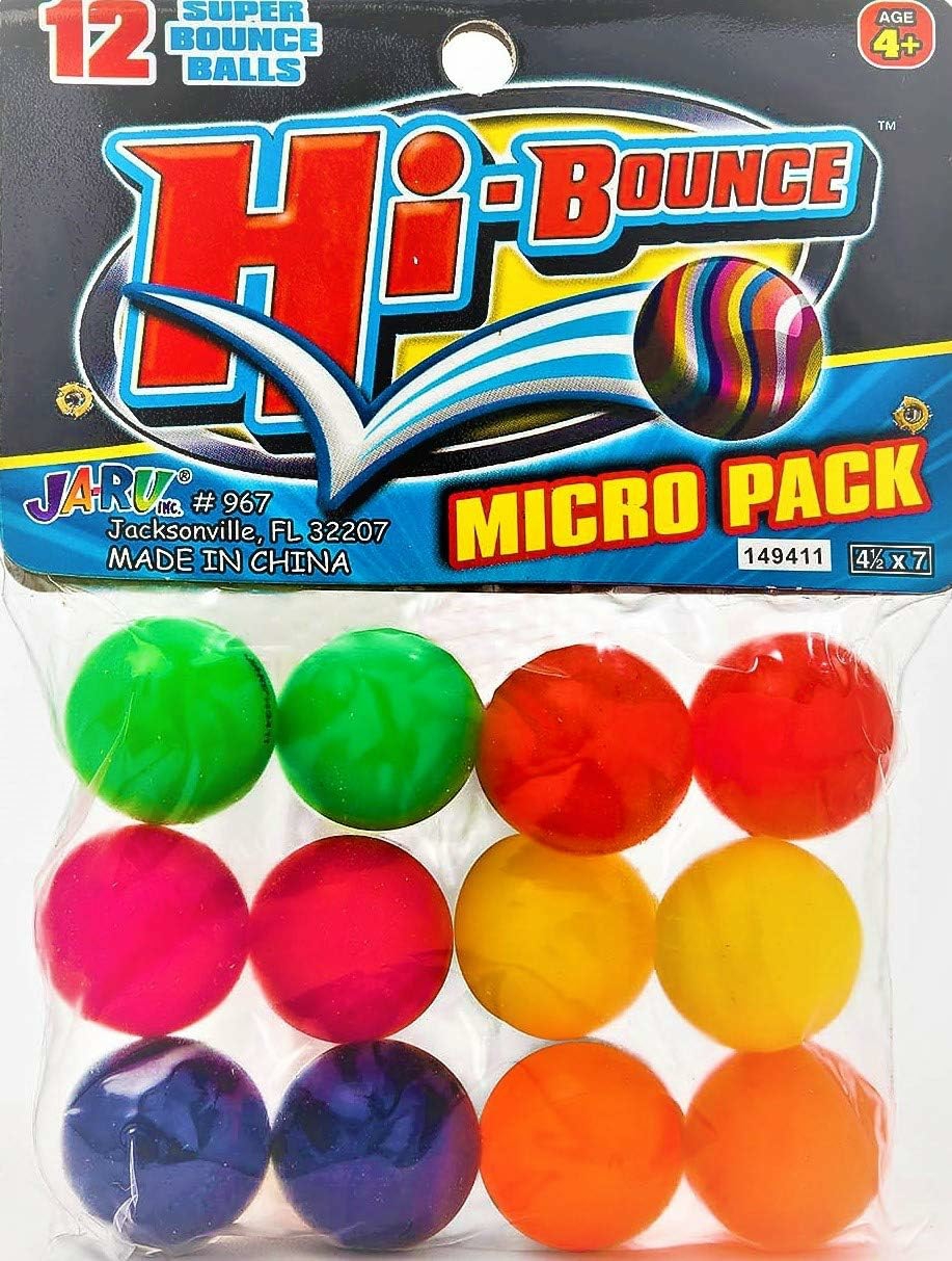 Super Bouncy Balls Superballs Super Hi Bounce (Each Pack 12 Balls) Small Toys Party Favors For Kids Racketball Kids Prize Premium Giveaways Gift Toy For Kids Ball 967 959  |  Balls All Toys Assorted