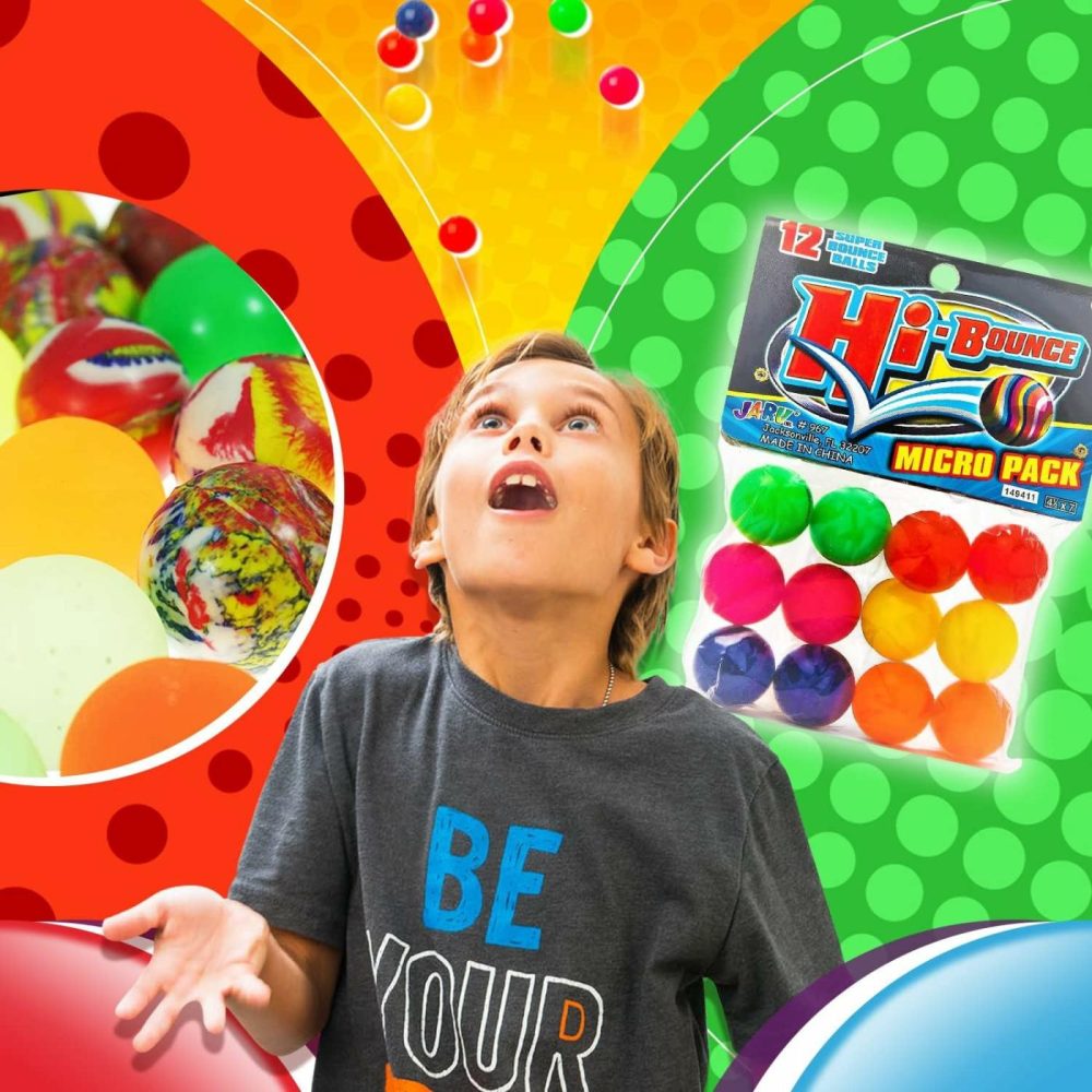 Super Bouncy Balls Superballs Super Hi Bounce (Each Pack 12 Balls) Small Toys Party Favors For Kids Racketball Kids Prize Premium Giveaways Gift Toy For Kids Ball 967 959  |  Balls All Toys Assorted