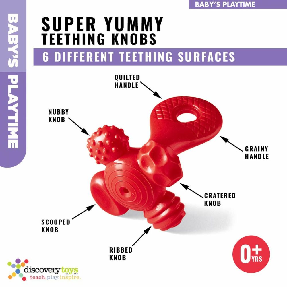 Super Yummy Teether | 5 Teething Knobs Training For Infant  Baby  And Toddler | Bpa-Free Soothing Teething Toy From Birth  |  Teethers All Toys Random