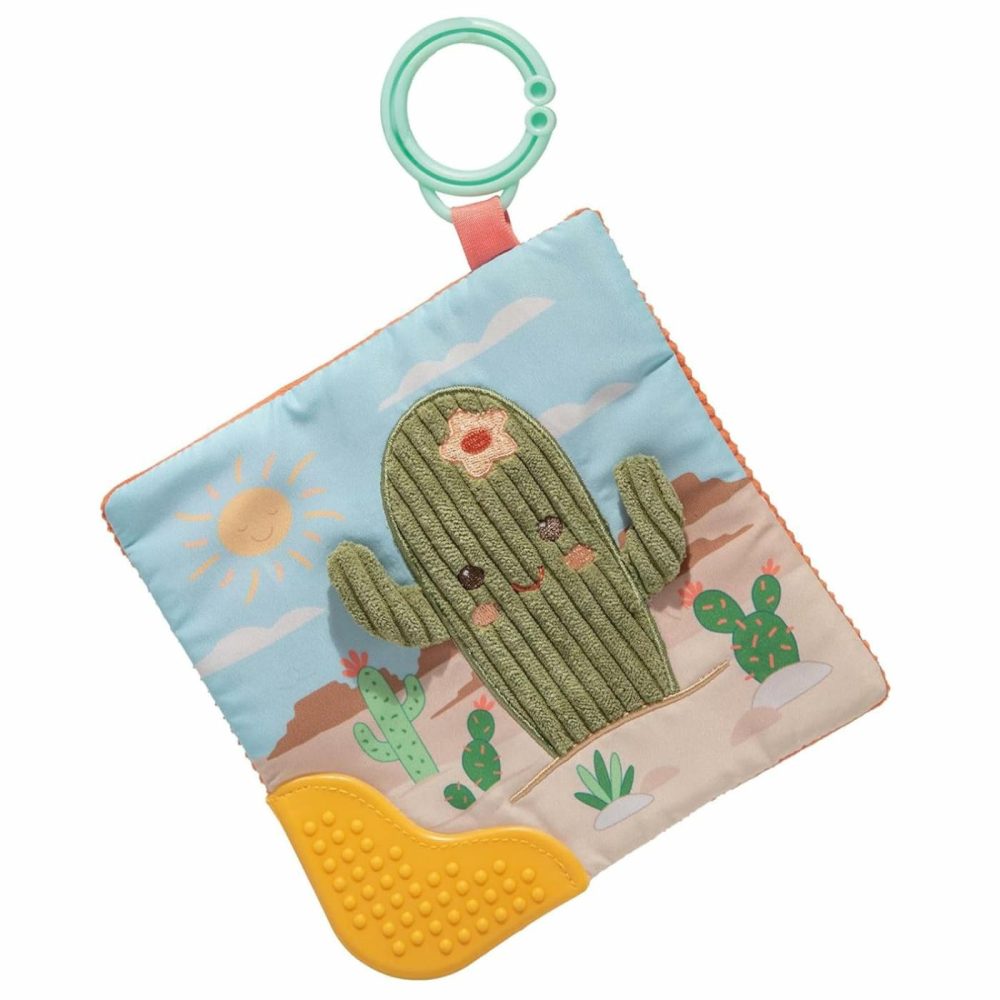 Sweet Soothie Crinkle Teether Toy With Baby Paper And Squeaker  6 X 6-Inches  Cactus  |  Teethers All Toys Cactus