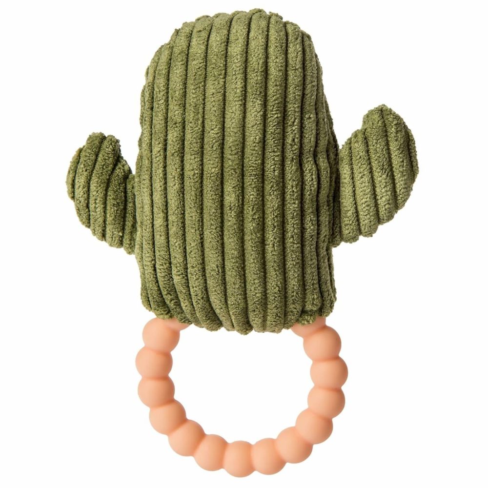 Sweet Soothie Soft Baby Rattle With Teether Ring  6-Inches  Cactus  |  Teethers All Toys Cactus