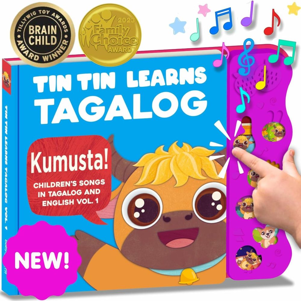 Tagalog Books For Kids Vol. 1  Children’s Songs From The Philippines  Filipino Children’s Book  Songs In Tagalog & English For Kids  Children  Girls  Boys & Babies  |  Musical Toys All Toys