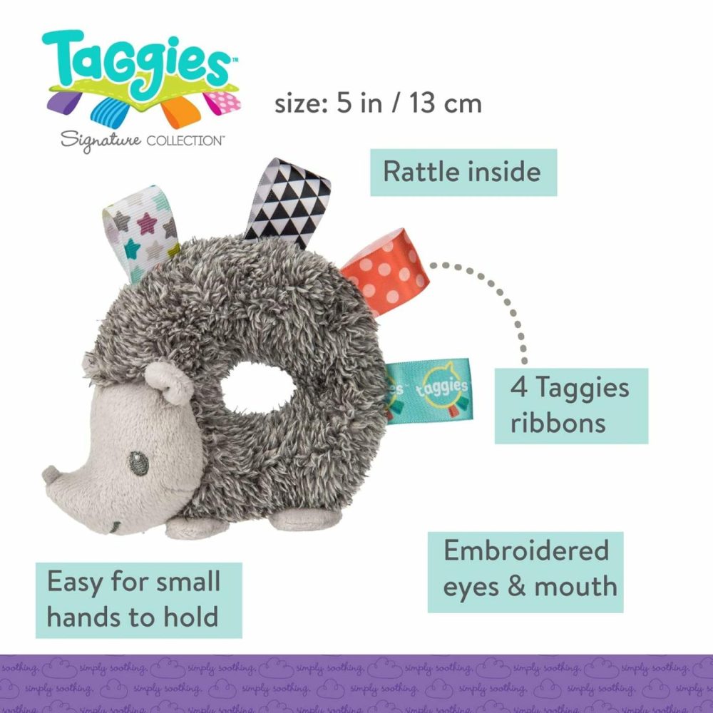 Taggies Heather Hedgehog Baby Rattle  |  Rattles & Plush Rings All Toys Heather Baby Rattle