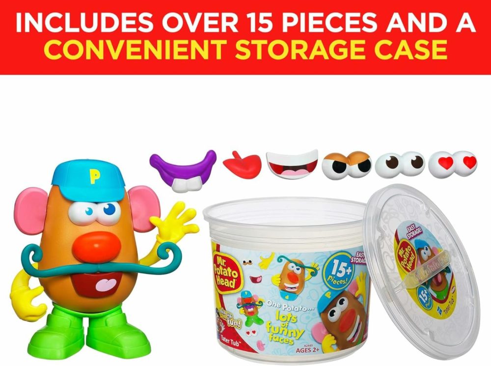 Tater Tub Toy  Potato Head Set For Kids 2 Years And Up  Includes 17 Parts And Pieces  Toddler Toys  |  Bath Toys All Toys Bath Toys