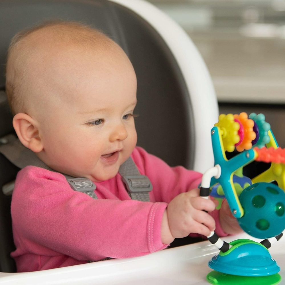 Teethe & Twirl Sensation Station 2-In-1 Suction Cup High Chair Toy  Developmental Tray Toy For Early Learning  Ages 6+ Months  |  Baby & Toddler Toys All Toys Baby & Toddler Toys