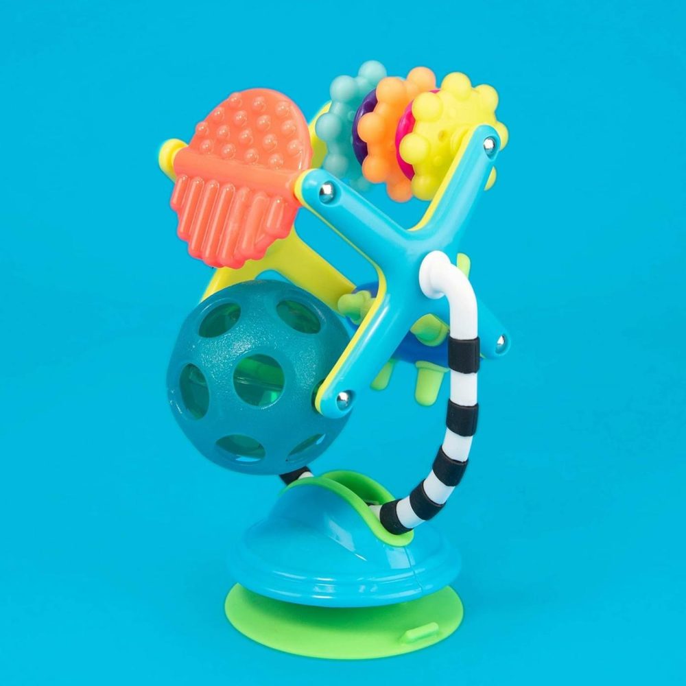 Teethe & Twirl Sensation Station 2-In-1 Suction Cup High Chair Toy  Developmental Tray Toy For Early Learning  Ages 6+ Months  |  Baby & Toddler Toys All Toys Baby & Toddler Toys