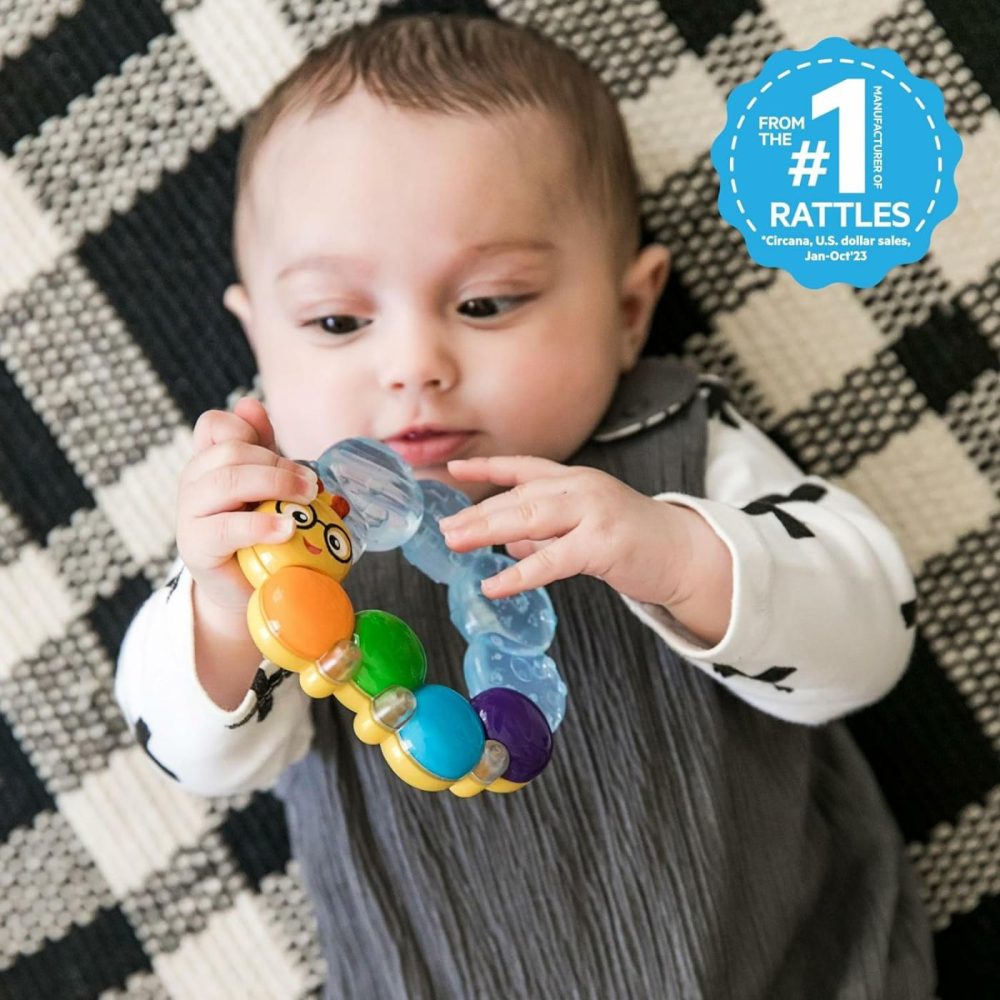 Teether-Pillar Rattle And Chill Teething Toy  Ages 3 Months +  |  Teethers All Toys Cal Teething Ring