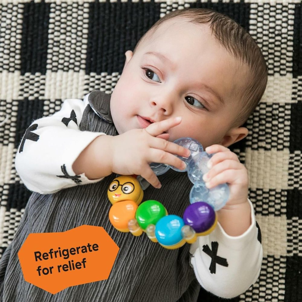 Teether-Pillar Rattle And Chill Teething Toy  Ages 3 Months +  |  Teethers All Toys Cal Teething Ring