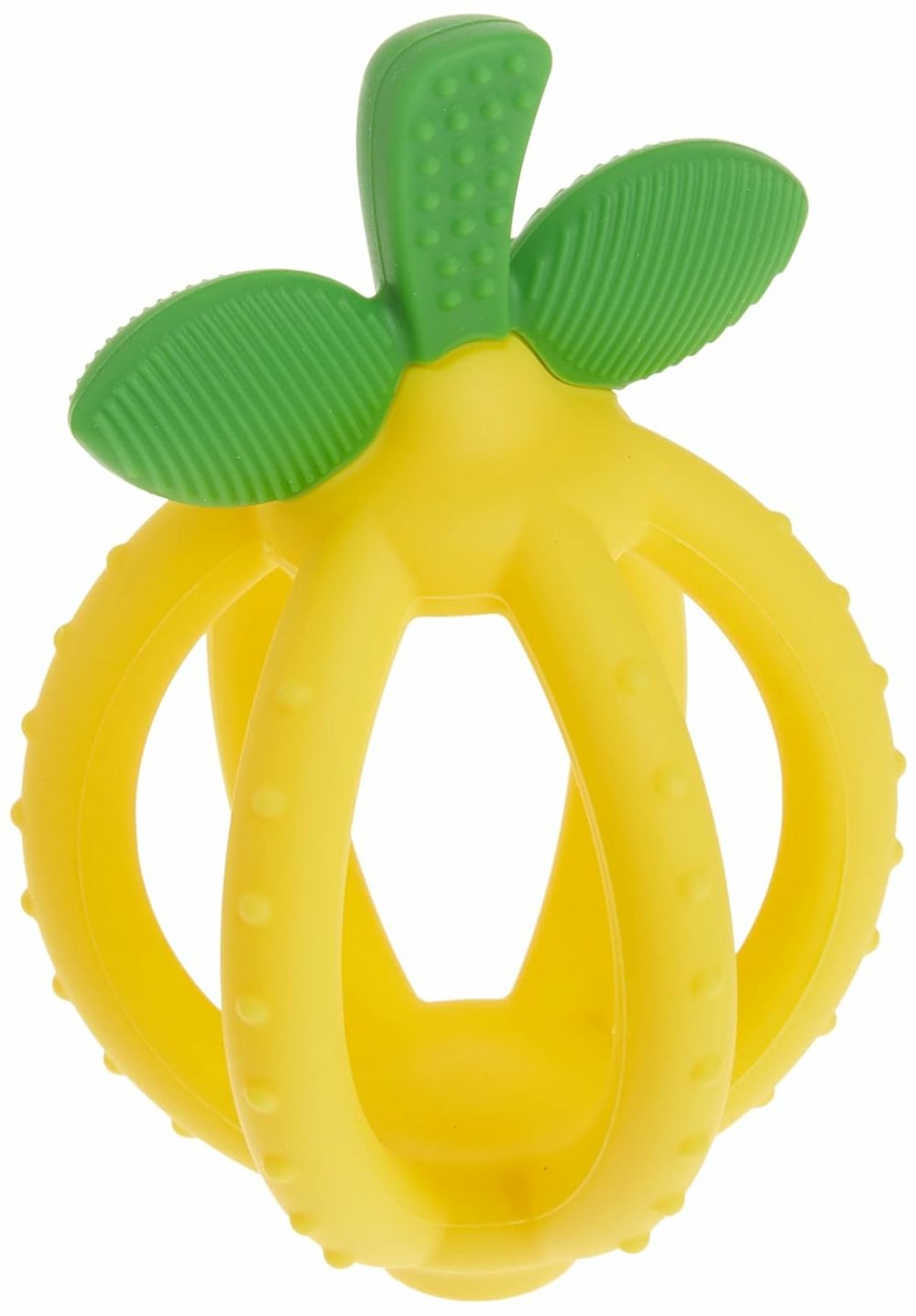 Teething Ball & Training Toothbrush – Silicone  Bpa-Free Bitzy Biter Lemon-Shaped Teething Toy Features Multiple Textures To Soothe Gums & An Easy-To-Hold Design (Lemon)  |  Teethers All Toys Lemon