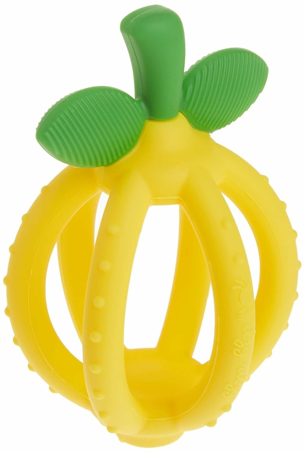 Teething Ball & Training Toothbrush – Silicone  Bpa-Free Bitzy Biter Lemon-Shaped Teething Toy Features Multiple Textures To Soothe Gums & An Easy-To-Hold Design (Lemon)  |  Teethers All Toys Lemon