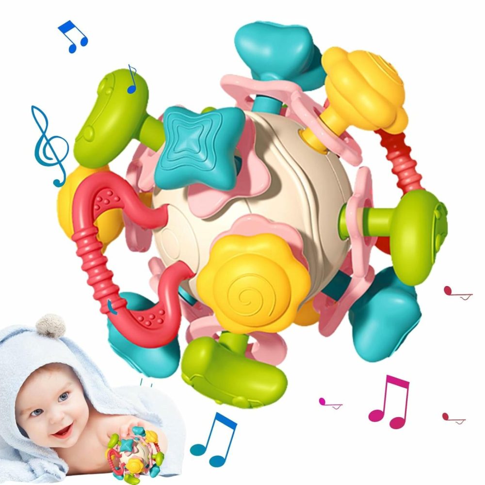 Teething Toys  Montessori Toys For 1 Year Old  Baby Sensory Activity Cube For 0-6 6-12 Months  Food Grade Baby Rattle For 0 3 6 9 12 18 Months  Newborn Infant Learning Birthday Gifts Toddlers  |  Activity Cubes Activity Cubes Activity Cubes