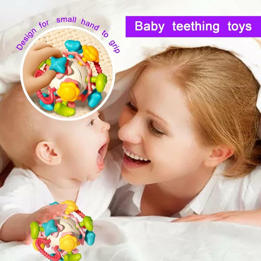 Teething Toys  Montessori Toys For 1 Year Old  Baby Sensory Activity Cube For 0-6 6-12 Months  Food Grade Baby Rattle For 0 3 6 9 12 18 Months  Newborn Infant Learning Birthday Gifts Toddlers  |  Activity Cubes Activity Cubes Activity Cubes