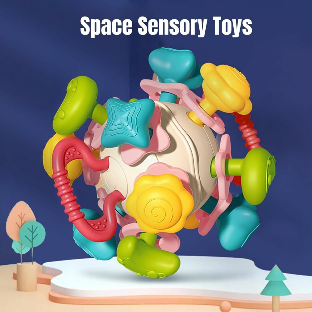 Teething Toys  Montessori Toys For 1 Year Old  Baby Sensory Activity Cube For 0-6 6-12 Months  Food Grade Baby Rattle For 0 3 6 9 12 18 Months  Newborn Infant Learning Birthday Gifts Toddlers  |  Activity Cubes Activity Cubes Activity Cubes