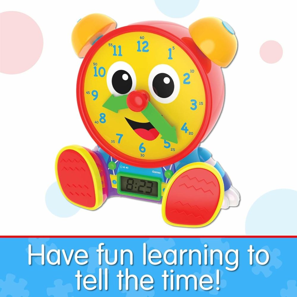 Telly Jr. Teaching Time Clock – Primary Color – Telling Time Teaching Clock – Toddler Toys & Gifts For Boys & Girls Ages 3 Years And Up – Award Winning Toys  |  Teaching Clocks All Toys Teaching Clocks