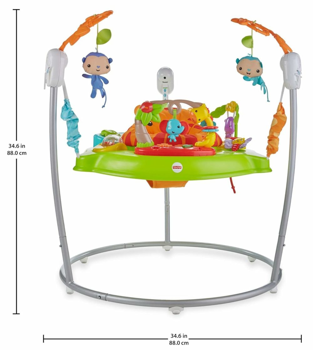 Tiger Time Jumperoo Baby Bouncer Activity Center With 360-Degree Rotating Seat  3 Adjustable Height Settings  Music  Lights And Sounds  |  Activity Centers Activity Centers Activity Centers