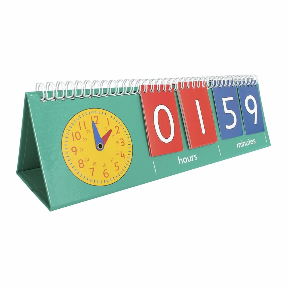 Time Flip Chart – Teaching Clock For Kids – Learn To Tell Time With Analog And Digital Clocks  |  Teaching Clocks All Toys Multicolor