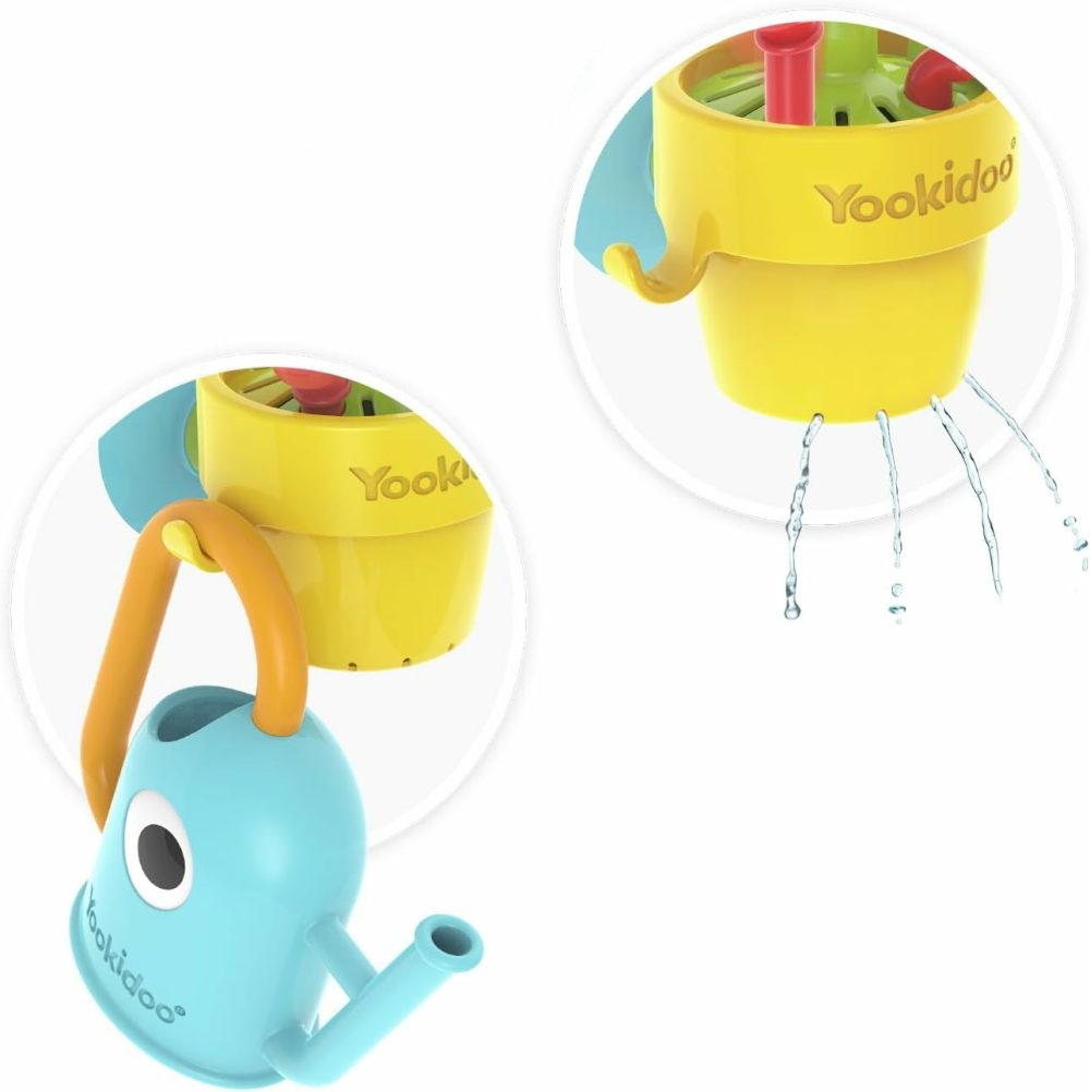 Toddler Baby Bath Toy (Ages 1-3) Pop-Up Bee Flower Sprinkler – Garden Adventure Set With Watering Can (Mold Free) Attach To Any Tub Or Shower Fun For Bath Time – Great For Boys,Girls,& Kids  |  Bath Toys All Toys Bath Toys