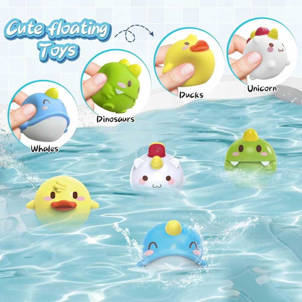 Toddler Bath Toys  Baby Bathtub Toys With Elephant Shower Sprays And Slide Track  Fishing Floating Animals Toys  Creative Shower Toys Christmas Birthday Gifts For Boys And Girls  |  Bath Toys All Toys Bath Toys