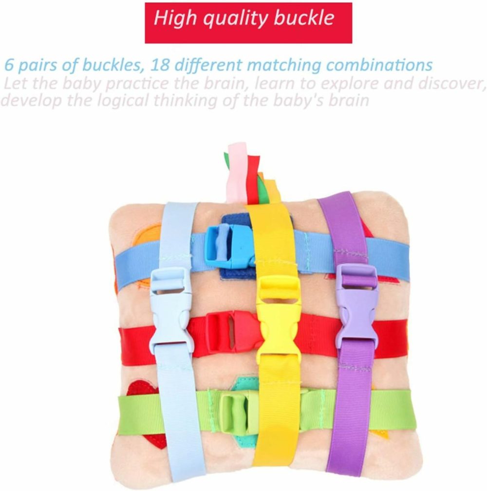 Toddler Early Learning With Buckles,Plush Soft Travel Toy- Toy With Basic Life Skills Children’s Plush Travel Activity Game-Children Educational Learning  |  Early Development & Activity Toys All Toys Early Development & Activity Toys