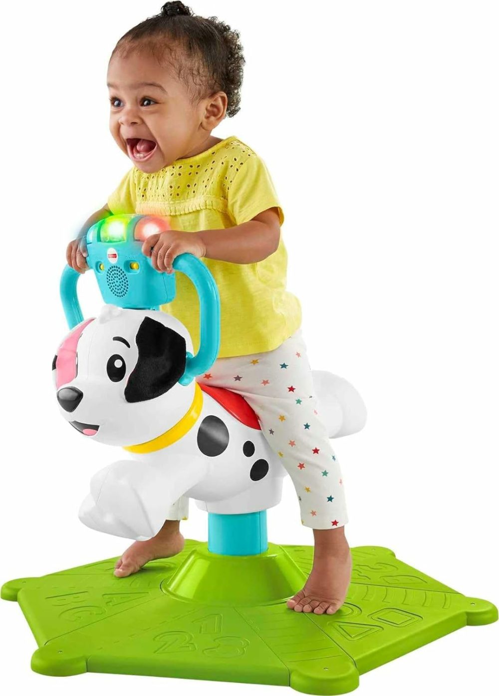 Toddler Learning Toy  Bounce And Spin Puppy Stationary Ride-On Bouncer With Music & Lights For Infants Ages 1+ Years  |  Musical Toys All Toys