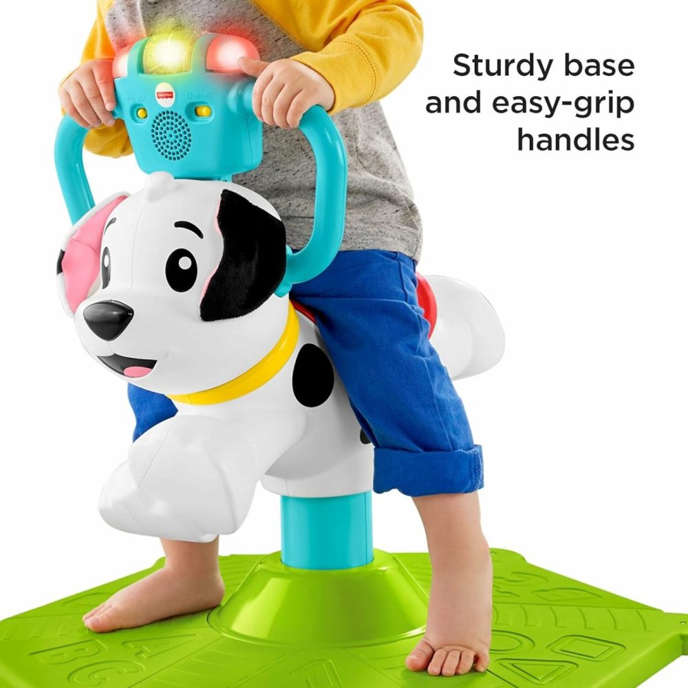 Toddler Learning Toy  Bounce And Spin Puppy Stationary Ride-On Bouncer With Music & Lights For Infants Ages 1+ Years  |  Musical Toys All Toys