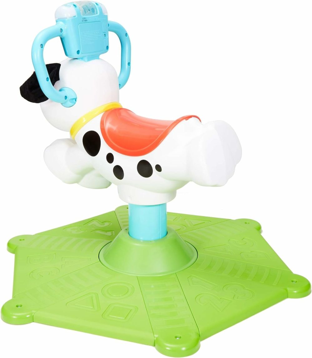 Toddler Learning Toy  Bounce And Spin Puppy Stationary Ride-On Bouncer With Music & Lights For Infants Ages 1+ Years  |  Musical Toys All Toys