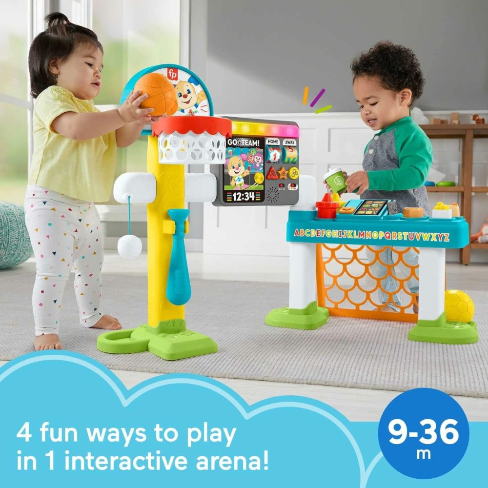 Toddler Learning Toy Laugh & Learn 4-In-1 Game Experience Sports Activity Center With Smart Stages For Infants Ages 9+ Months​  |  Electronic Early Development Toys All Toys Electronic Early Development Toys