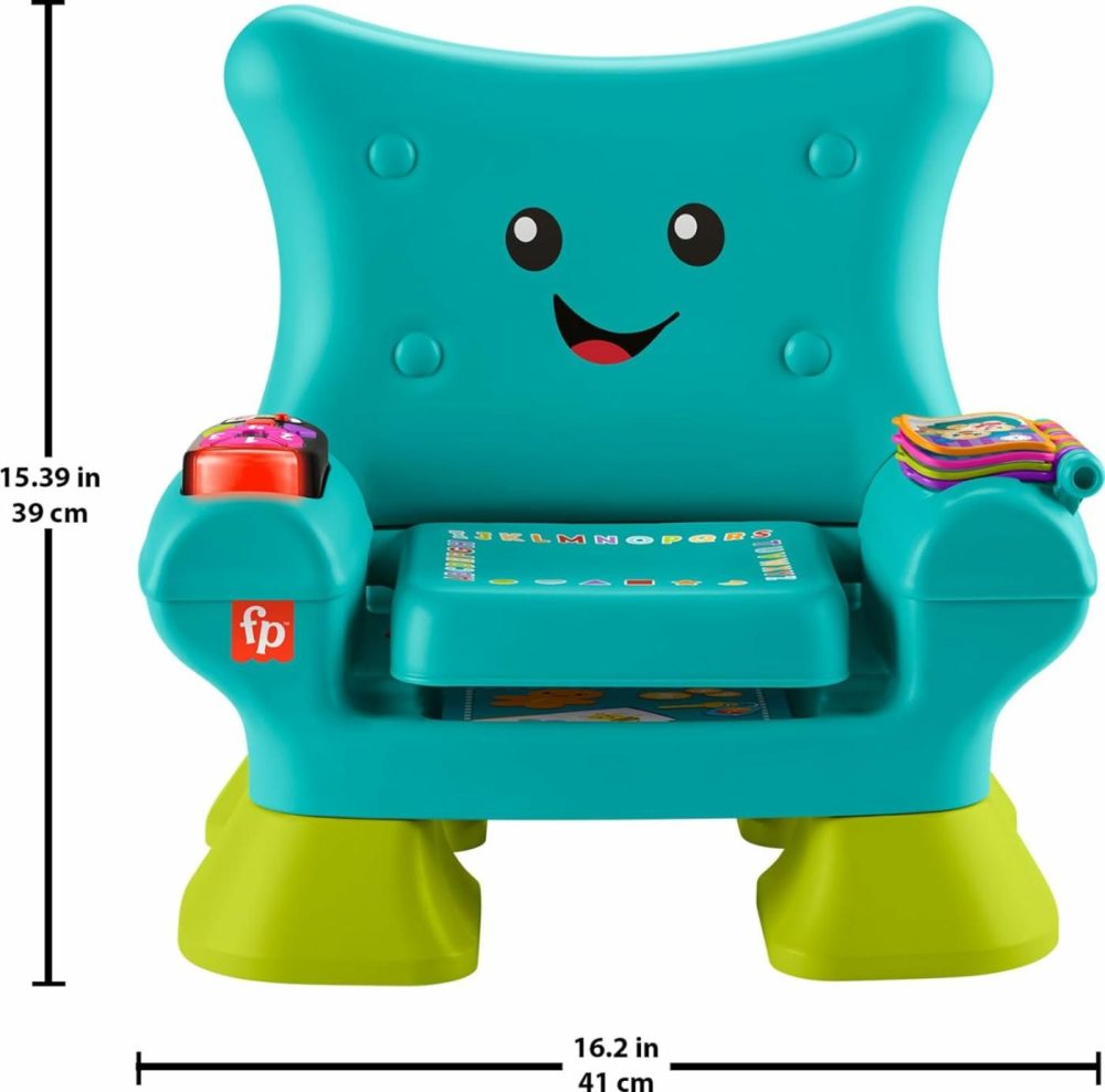 Toddler Learning Toy Laugh & Learn Smart Stages Chair With Music Lights & Activities For Infants Ages 1+ Years  Teal  |  Electronic Early Development Toys All Toys Electronic Early Development Toys