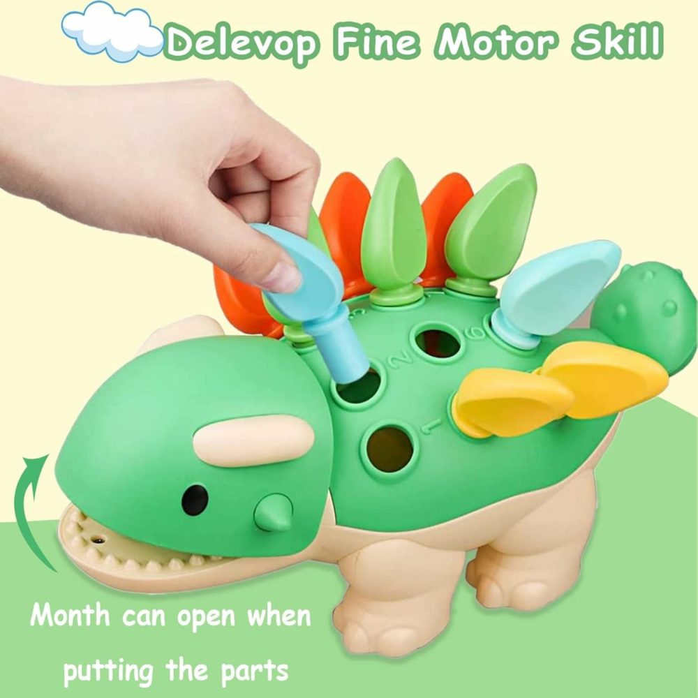 Toddler Montessori Toys Learning Activities Educational Dinosaur,Birthday Gifts For Baby Boys Girls 12 18 Month One Year Old,Baby Sensory Fine Motor Skills For Age 1 2  |  Sorting & Stacking Toys All Toys Sorting & Stacking Toys