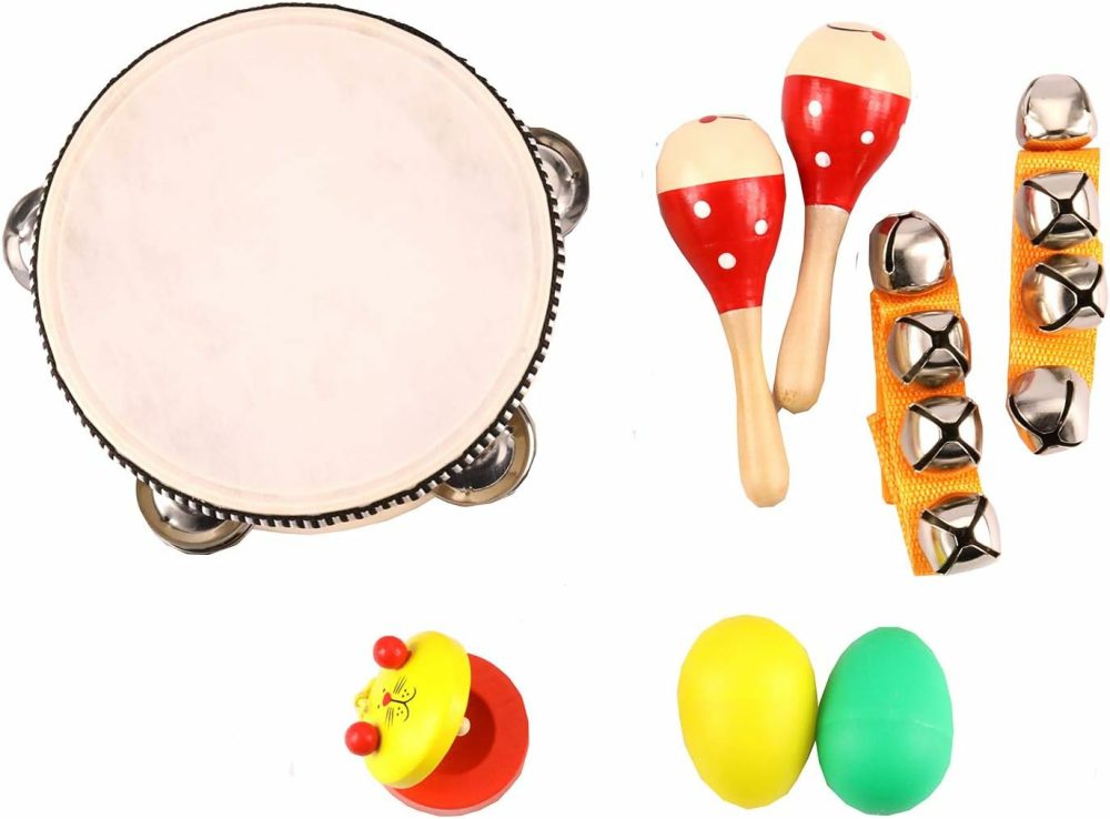 Toddler Musical Instrument  Wooden Percussion Instruments Tambourine For Kids Toddlers  Musical Toys Set For Boys And Girls  |  Musical Toys All Toys