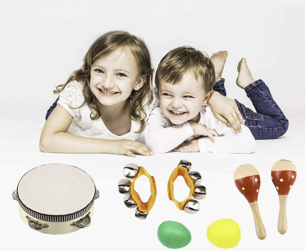 Toddler Musical Instrument  Wooden Percussion Instruments Tambourine For Kids Toddlers  Musical Toys Set For Boys And Girls  |  Musical Toys All Toys