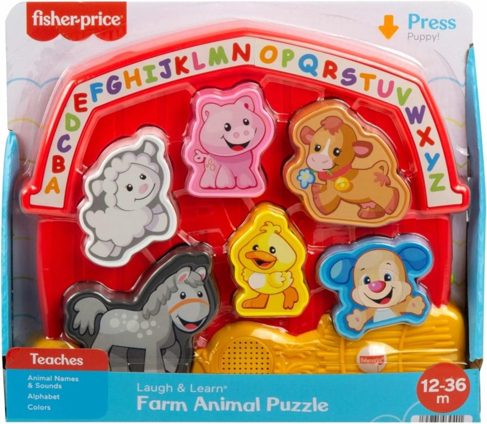 Toddler Shape Sorting Toy Laugh & Learn Farm Animal Puzzle With Music & Sounds For Kids Ages 1+ Years​  |  Electronic Early Development Toys All Toys Electronic Early Development Toys