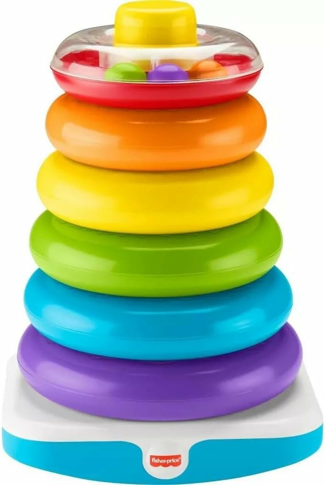 Toddler Toy Giant Rock-A-Stack  6 Stacking Rings With Roly-Poly Base For Ages 1+ Years  14+ Inches Tall  |  Sorting & Stacking Toys All Toys Sorting & Stacking Toys