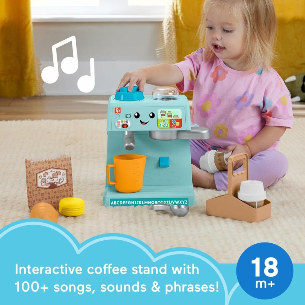 Toddler Toy Laugh & Learn Learn & Serve Coffee Cafe Playset With Smart Stages & 10 Pretend Play Pieces For Ages 18+ Months  |  Electronic Early Development Toys All Toys Electronic Early Development Toys