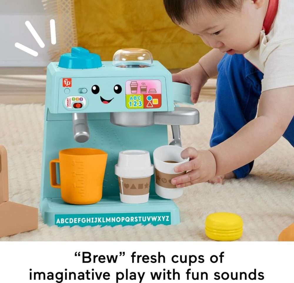 Toddler Toy Laugh & Learn Learn & Serve Coffee Cafe Playset With Smart Stages & 10 Pretend Play Pieces For Ages 18+ Months  |  Electronic Early Development Toys All Toys Electronic Early Development Toys