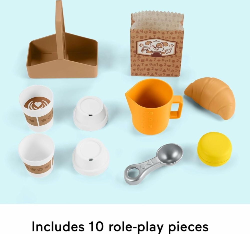 Toddler Toy Laugh & Learn Learn & Serve Coffee Cafe Playset With Smart Stages & 10 Pretend Play Pieces For Ages 18+ Months  |  Electronic Early Development Toys All Toys Electronic Early Development Toys