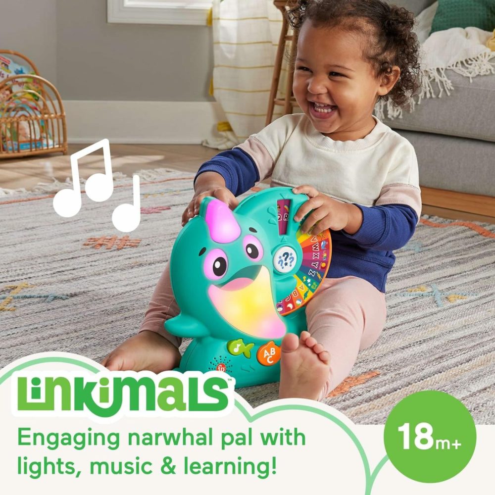 Toddler Toy Linkimals Learning Narwhal Game For Ages 18+ Months  Compatible Only With Linkimals Items  |  Musical Toys All Toys