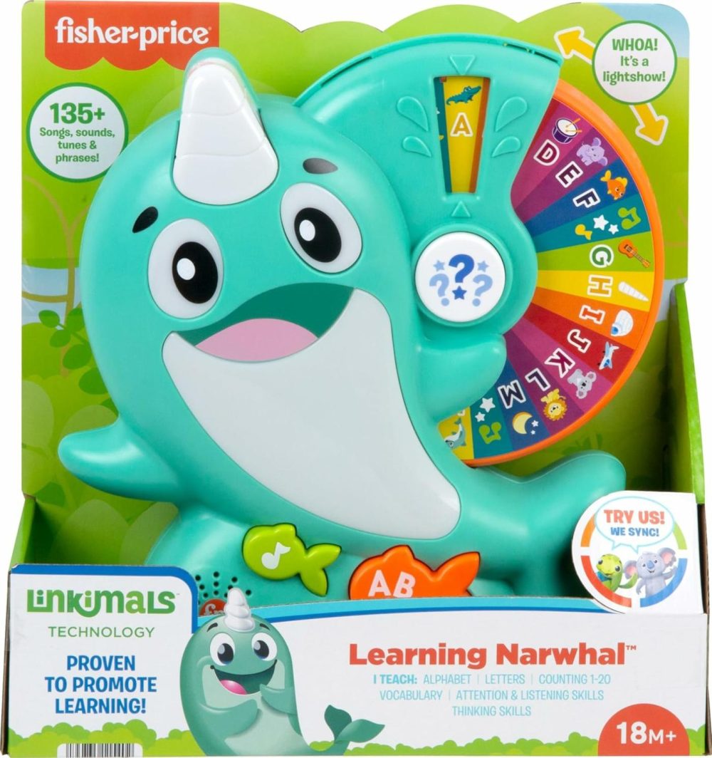 Toddler Toy Linkimals Learning Narwhal Game For Ages 18+ Months  Compatible Only With Linkimals Items  |  Musical Toys All Toys