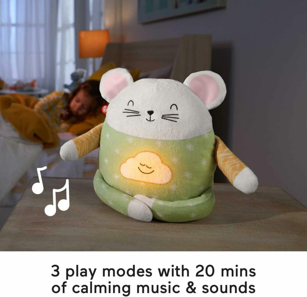 Toddler Toy Meditation Mouse Plush Sound Machine With Music And Light For Preschool Kids Ages 2+ Years  |  Musical Toys All Toys