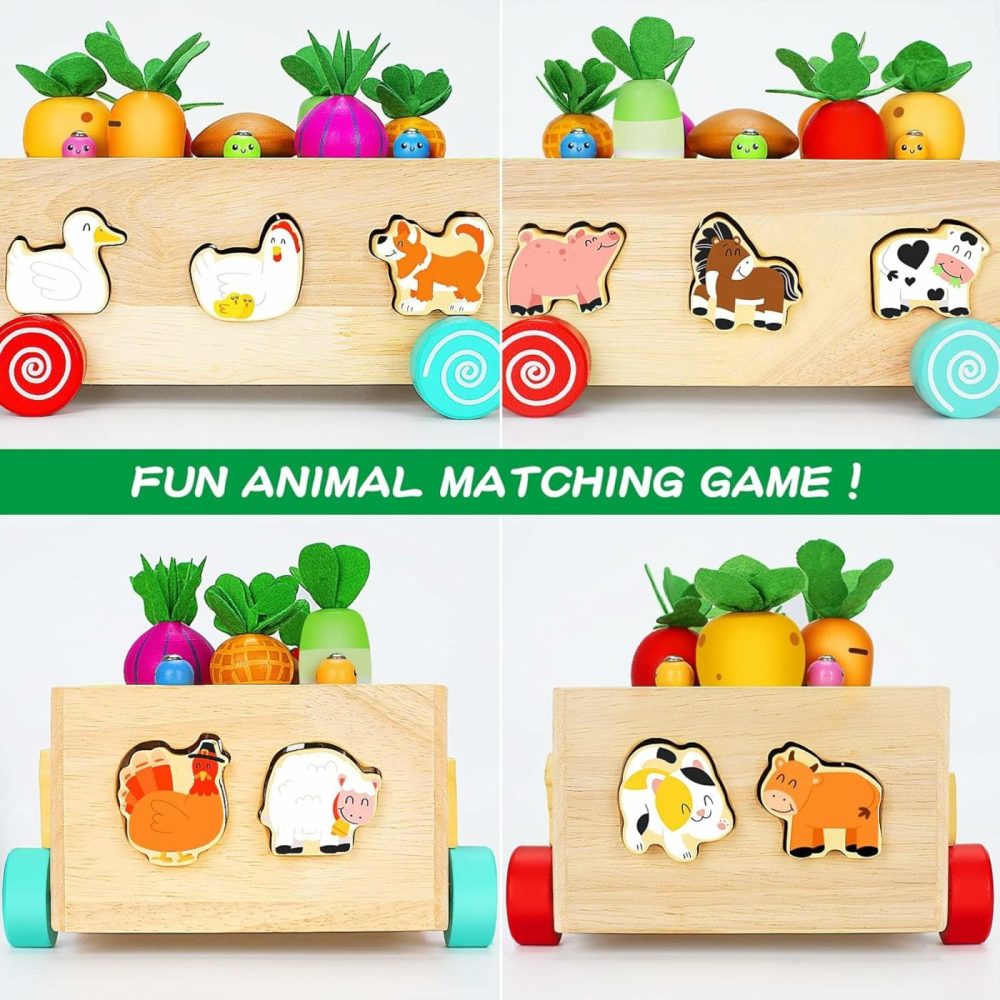 Toddlers Montessori Wooden Learning Toys For 1 2 3 Year Old Boys Girls  Shape Sorting Toys With Animals  Early Educational Fine Motor Skills Game  For Kids Age 1-3  |  Sorting & Stacking Toys All Toys Sorting & Stacking Toys