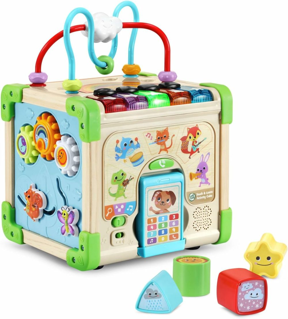 Touch And Learn Wooden Activity Cube  |  Activity Cubes Activity Cubes Activity Cubes