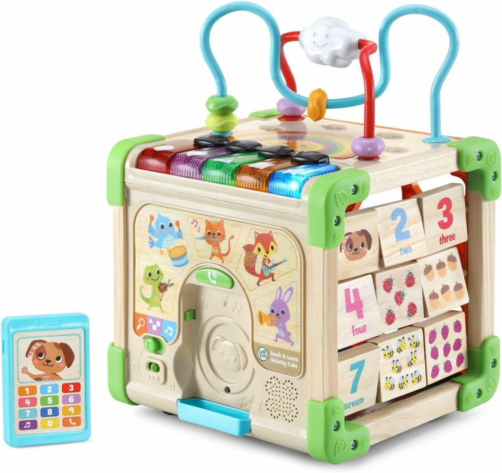 Touch And Learn Wooden Activity Cube  |  Activity Cubes Activity Cubes Activity Cubes