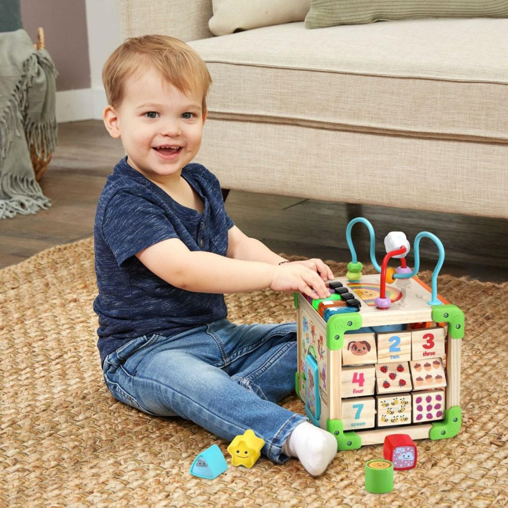 Touch And Learn Wooden Activity Cube  |  Activity Cubes Activity Cubes Activity Cubes