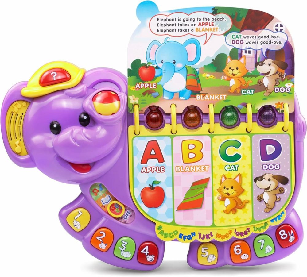 Touch And Teach Elephant  Purple  |  Musical Toys All Toys