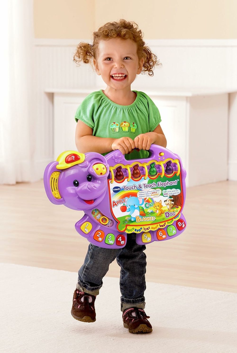 Touch And Teach Elephant  Purple  |  Musical Toys All Toys