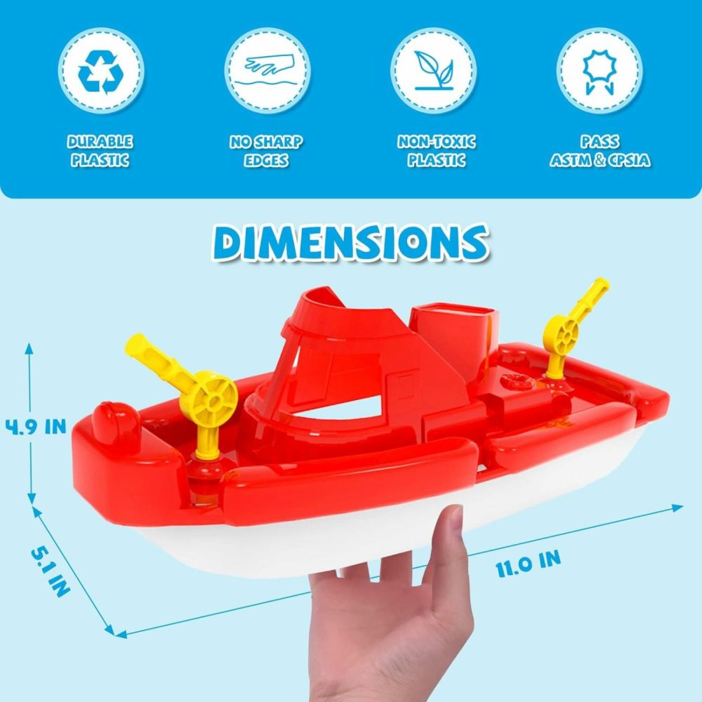 Toy Boats  3 Pcs Boat Bath Toy Toddler Pool Toys  Toy Boats For Water Play Plastic Toy Boats For Toddlers 1-3  |  Bath Toys All Toys Bath Toys