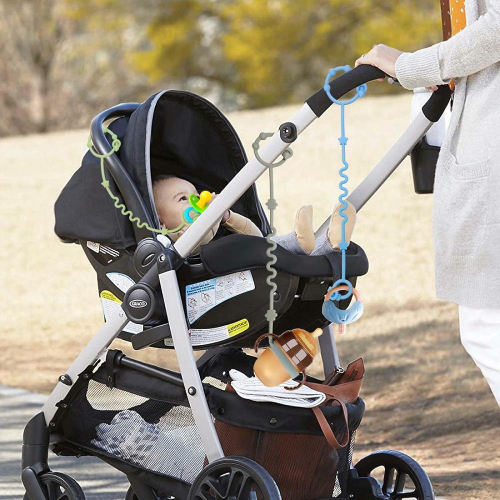 Toy Safety Straps  Toy Bungee Cords Baby  3 Pack Stroller Straps Adjustable Baby Teether Toy Straps  Sippy Cup Holder Straps For Strollers  Applies To Teether Toy  Stroller Accessories.  |  Teethers All Toys Grey