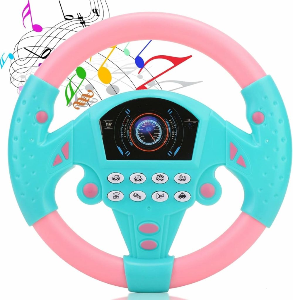 Toy Steering Wheel  Simulated Driving Controller Electric Early Learning Educational Sounding Toy Pretend Driving Seat Toys For Children Boys And Girls  Kids Interactive Toys,  |  Musical Toys All Toys