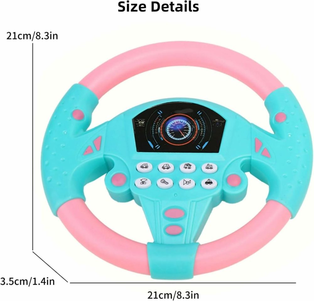 Toy Steering Wheel  Simulated Driving Controller Electric Early Learning Educational Sounding Toy Pretend Driving Seat Toys For Children Boys And Girls  Kids Interactive Toys,  |  Musical Toys All Toys